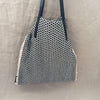 S.HANDBAG BLACK AND WHITE WEAVING TOTE