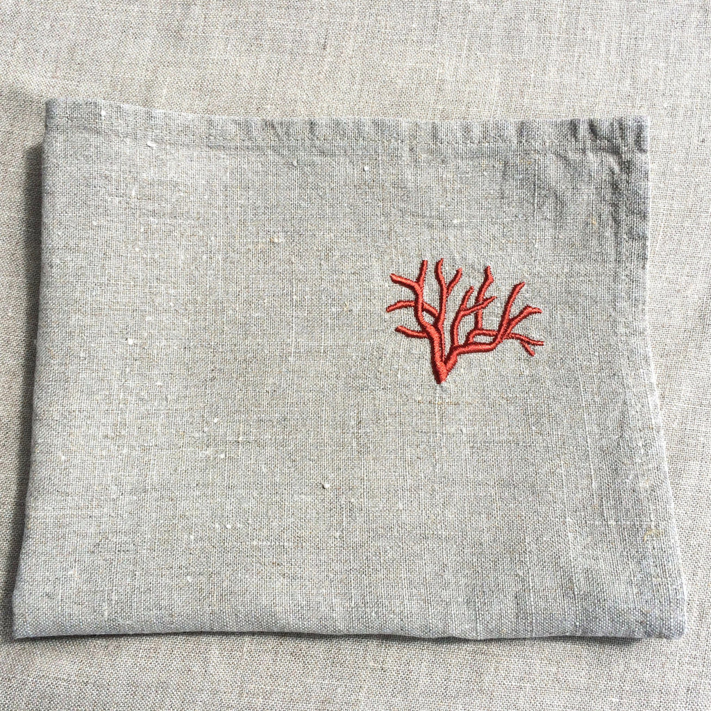 4 PLACE MAT CORAL/ 4 SETS TABLE CORAIL