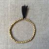 BRACELET METAL PEARL GOLD / BRACELET PERLES METAL