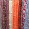 SCARVE SILK DARK ORANGE LIGHT/FOULARD SOIE ORANGE CLAIR