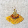 EARRING ETHNIC YELLOW / BOUCLE OREILLE ETHNIC JAUNE