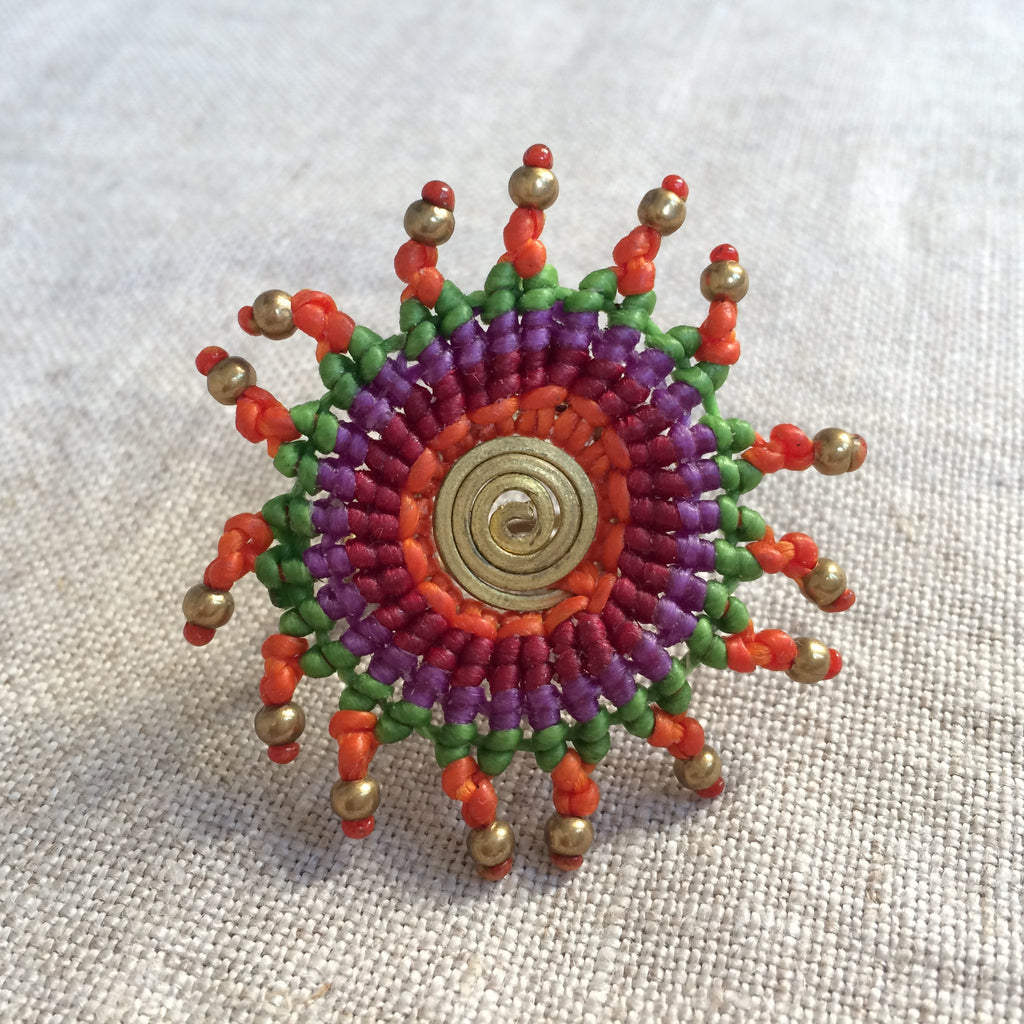 RING ETHNIC PURPLE/BAGUE ETHNIC VIOLET