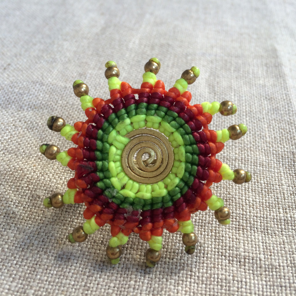 RING ETHNIC YELLOW/BAGUE ETHNIC JAUNE