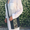 HANDBAG EMBROIDERED BLUE /SAC BRODE BLEU
