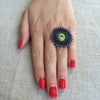 RING ETHNIC GREEN/BAGUE ETHNIC VERT