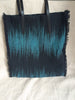 HANDBAG BLACK AND BLUE WEAVING TOTE/SAC TISSE